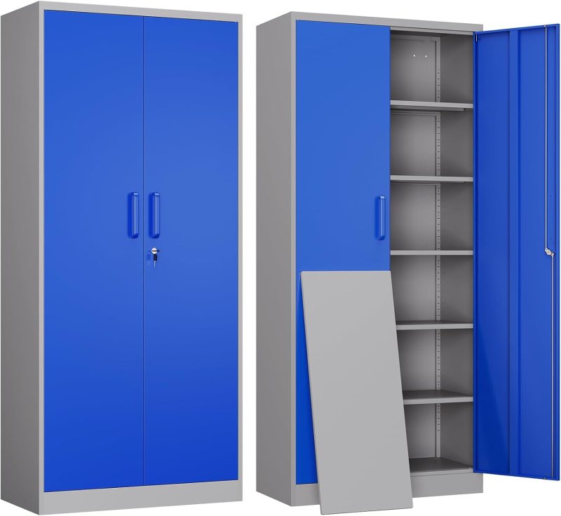 Tired of clutter taking over your home? This versatile storage cabinet is the perfect solution for organizing any space