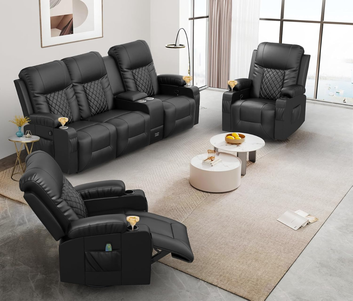 So, if you're looking for a sofa that's stylish, comfortable, and perfect for ultimate relaxation (or maybe even a little bit of pampering), this YONISEE sofa with massage and heating functions might just be your dream come true. Now, if you'll excuse me, I think I need to go take a nap on this beauty...