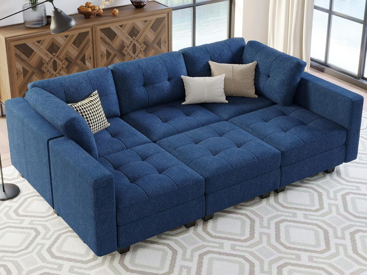 Belffin Modular Sectional Sofa Sleeper under 1000$