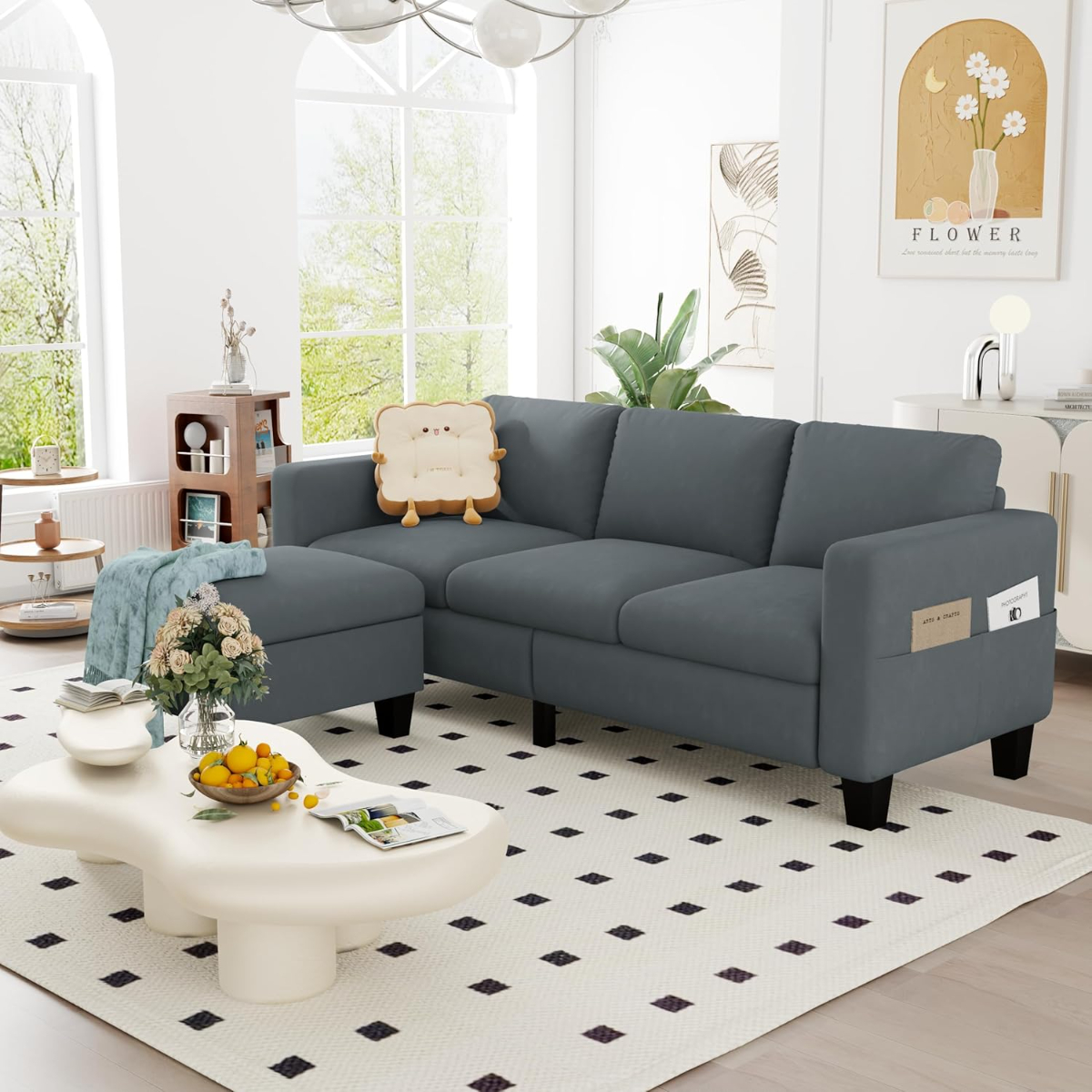 Convertible Sectional Sofa Couch under 500$