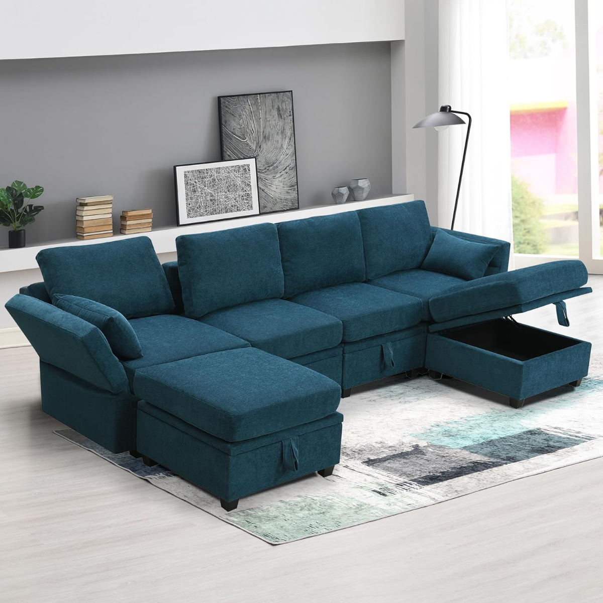 Convertible U Shaped Sofa under 1000$