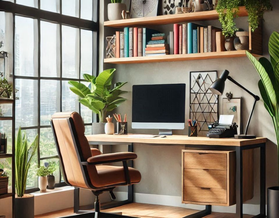 Functional and Stylish Home Office Space