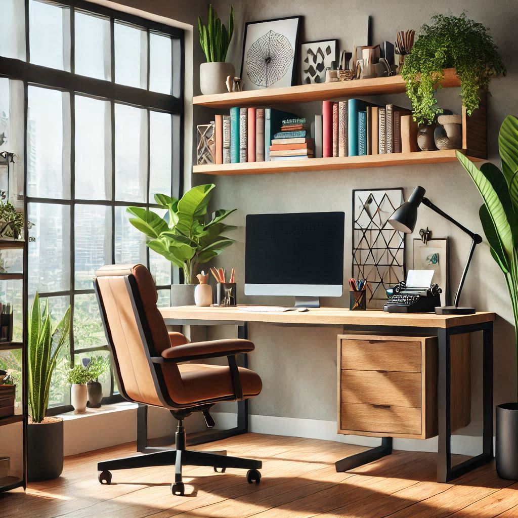 Functional and Stylish Home Office Space