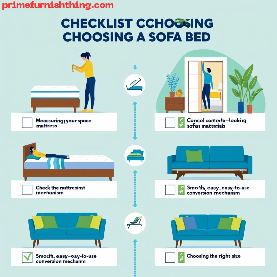 Checklist for Choosing a Sofa Bed___Measure your space_ Ensure the sofa