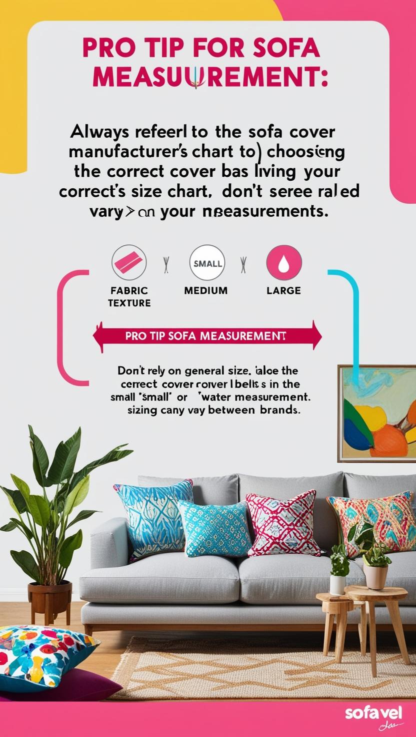 image express:Pro Tip for sofa measurement: Always refer to the sofa cover manufacturer's size chart to choose the correct cover based on your measurements. Don't rely on general size labels like "small," "medium," or "large," as sizing can vary between brands .