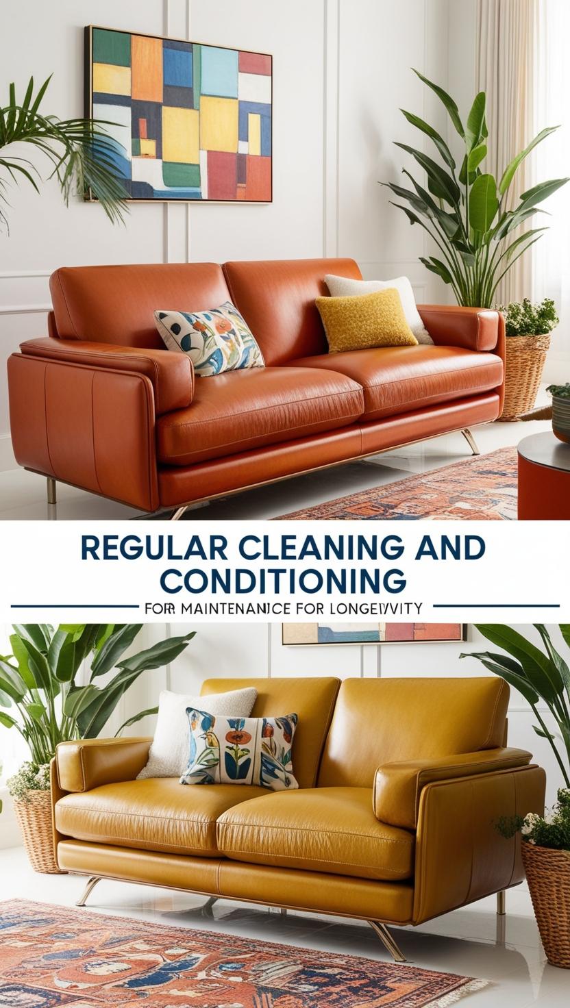 Regular cleaning and conditioning are key to extending the life of your leather sofa. _elegant leather