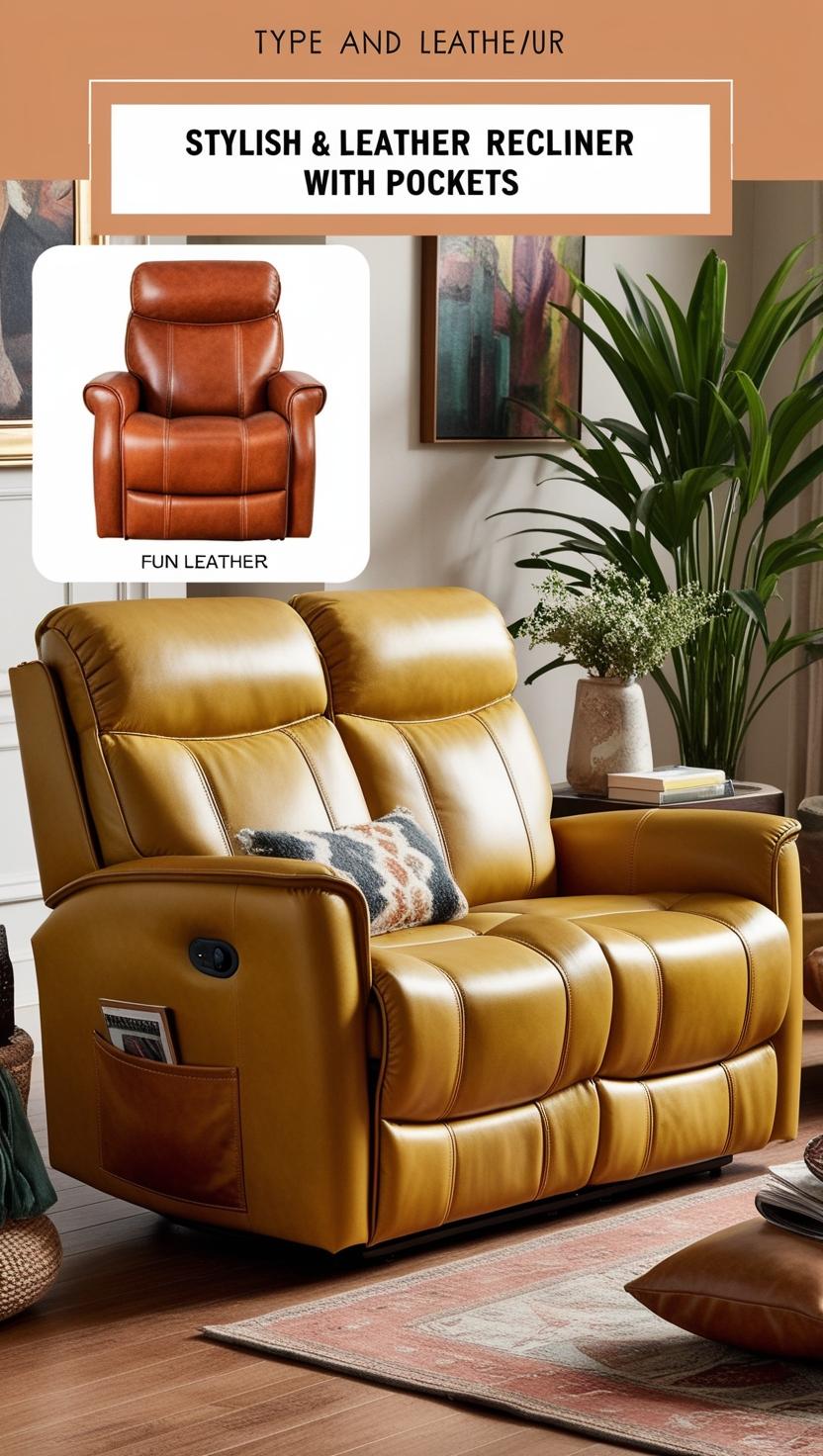 The Pros of Leather Couches____Sure, here is an image featuring a cozy living room with a recliner sofa adorned with an