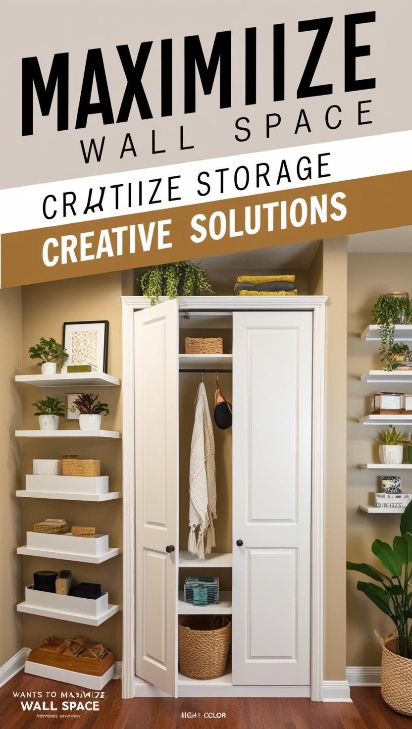 focus on express:Wall Space: : Maximize wall space by incorporating shelves and using closets for unexpected purposes .