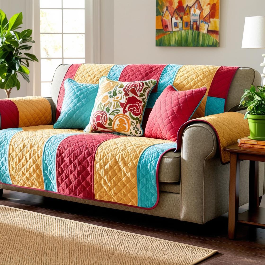 Type of sofa covers: Quilted covers: : These offer extra padding and a more luxurious feel.