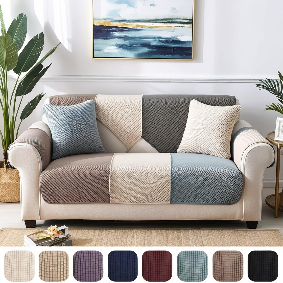 Type of sofa covers: Stretch covers: These conform to your sofa's shape and are ideal for standard sofas.